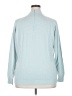 Hampshire Studio 100% Acrylic Solid Blue Turtleneck Sweater Size 1X - photo 2