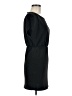 Subdued Solid Black Casual Dress Size M - photo 4