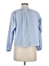 Saylor 100% Cotton Blue 3/4 Sleeve Blouse Size XS - photo 2