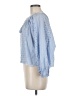 Saylor 100% Cotton Blue 3/4 Sleeve Blouse Size XS - photo 5