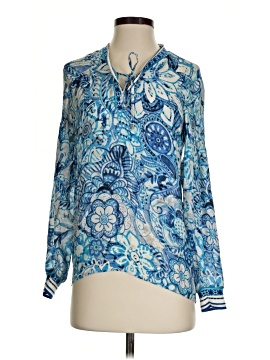 Etcetera Long Sleeve Silk Top (view 1)