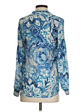 Etcetera Long Sleeve Silk Top (view 2)