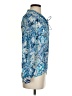 Etcetera 100% Silk Paisley Blue Long Sleeve Silk Top Size 0 - photo 4