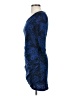 Express Animal Print Blue Cocktail Dress Size XS - photo 5