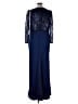 Mac Duggal 100% Polyester Blue Cocktail Dress Size 18 - photo 2