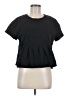 Pilcro 100% Cotton Black Short Sleeve Blouse Size M - photo 1