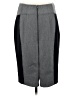 Express Color Block Gray Formal Skirt Size 8 - photo 2