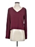 Babaton Burgundy Long Sleeve Blouse Size S - photo 1