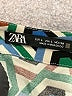 Zara 100% Polyester Print Teal Casual Dress Size L - photo 7