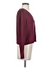 Babaton Burgundy Long Sleeve Blouse Size S - photo 4