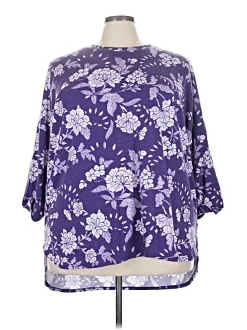 Crown & Ivy 3/4 Sleeve T-Shirt (view 1)