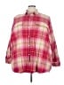 Old Navy 100% Cotton Plaid Pink 3/4 Sleeve Button-Down Shirt Size 4X - photo 1