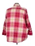 Old Navy 100% Cotton Plaid Pink 3/4 Sleeve Button-Down Shirt Size 4X - photo 2