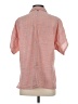 O'Neill 100% Cotton Stripes Orange Short Sleeve Blouse Size XS - photo 2