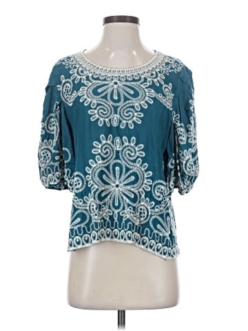 Solitaire 3/4 Sleeve Blouse (view 1)