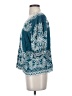 Solitaire 100% Rayon Teal 3/4 Sleeve Blouse Size S - photo 5