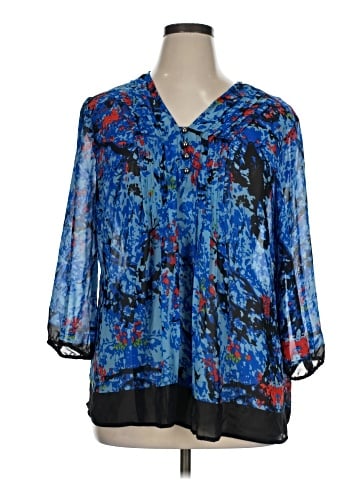 Womyn 3/4 Sleeve Blouse (view 1)
