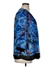 Womyn Blue 3/4 Sleeve Blouse Size XL - photo 4