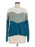 Design History Color Block Teal Pullover Sweater Size M - photo 1