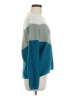 Design History Color Block Teal Pullover Sweater Size M - photo 4