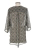 WAYF 100% Polyester Gray 3/4 Sleeve Blouse Size S - photo 2