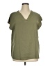 Unbranded 100% Polyester Green Short Sleeve Blouse Size XL - photo 1