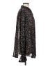 Festi 100% Polyester Floral Black Long Sleeve Blouse Size 4 - photo 4