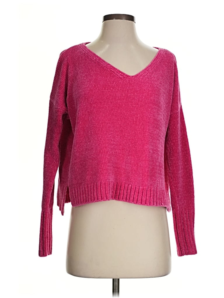 Pre-owned Hollister Pullover Sweater In Pink