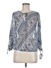 Guess 100% Polyester Blue 3/4 Sleeve Blouse Size S - photo 1