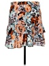 Porridge Floral Orange Casual Skirt Size Med (2) - photo 2