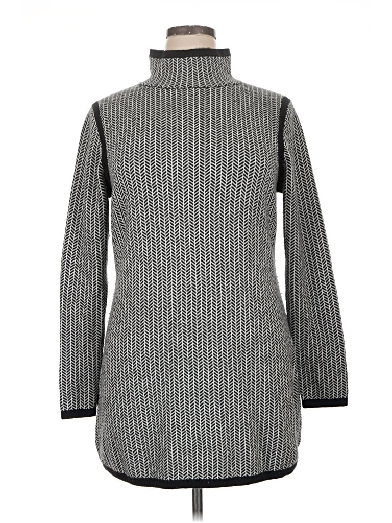 Pre-owned Title Nine Wool Dress In Gray
