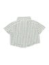 Gymboree 100% Cotton Checkered-gingham Green Short Sleeve Button-Down Shirt Size 3-6 mo - photo 2