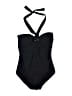 MICHAEL Michael Kors Solid Black One Piece Swimsuit Size 8 - photo 1