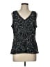 28th & Park 100% Polyester Silver Tank Top Size 12 - photo 1
