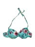 Lascana Floral Teal Swimsuit Top Size S - photo 1