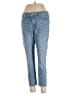 Express Solid Blue Jeans Size 12 - photo 1