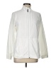 T by Talbots Solid White Track Jacket Size L - photo 1