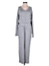 Lou & Grey Solid Gray Jumpsuit Size XXS - photo 1