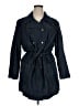 Talbots 100% Cotton Blue Trenchcoat Size 16 - photo 1