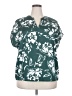 Emery Rose Teal Short Sleeve Blouse Size 2X - photo 1
