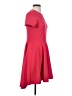 Express Solid Red Casual Dress Size S - photo 4