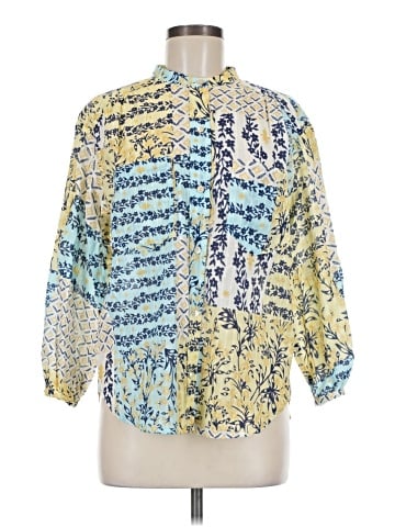 Wrap 3/4 Sleeve Blouse (view 1)