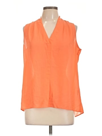Rose + Olive Sleeveless Blouse (view 1)