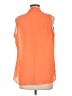 Rose + Olive 100% Polyester Orange Sleeveless Blouse Size L - photo 2