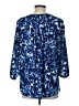 Not Your Daughter's Jeans 100% Polyester Blue 3/4 Sleeve Blouse Size L (petite) - photo 2