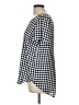 PREMISE 100% Polyester Polka Dots Blue Short Sleeve Blouse Size L - photo 5