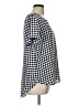 PREMISE 100% Polyester Polka Dots Blue Short Sleeve Blouse Size L - photo 4