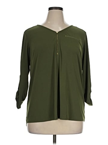 Roz & Ali 3/4 Sleeve Blouse (view 1)
