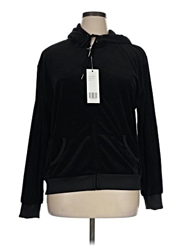 White Mark Zip Up Hoodie (view 1)