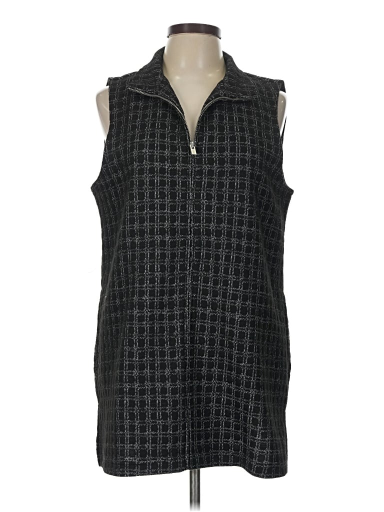 Pre-owned Jones New York Sleeveless Blouse In Black